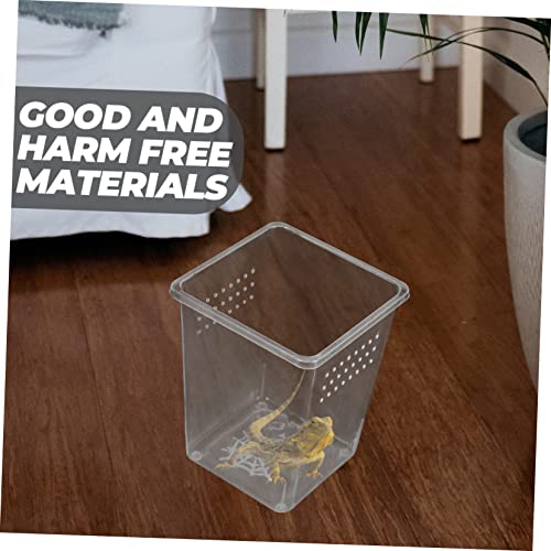 Sosoport 3pcs Incubator Habitat Boxes Small Enclosures for Tarantula Scorpion and Easy to Clean Bins Ventilation