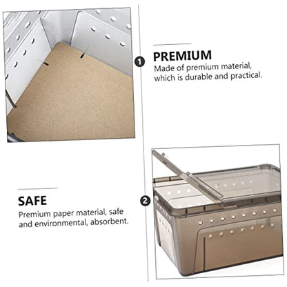 1pack Reptiles Box Liner Paper Cushion for Reptile Breeding Supplies Premium Kraft Material for Clean Habitat Easy to Use Non-Breaking Paper