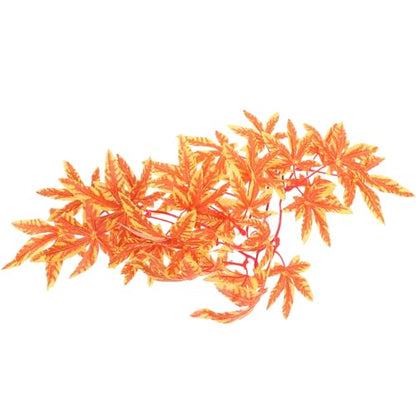 Hemoton Artificial Vine Plant with Suction Cup, Reptile Habitat Decor Fake Hanging Vine, Aquarium Decorations for Fish Tank and Terrarium