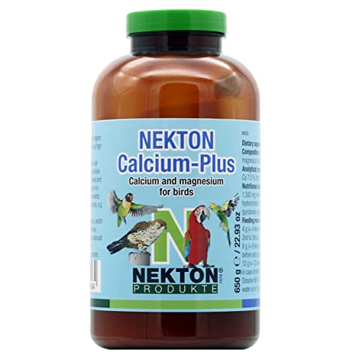 Nekton Calcium-Plus Calcium and Magnesium with B Vitamins for Birds 650gm / 1.43Lb, White - size: 650gm / 1.43Lb