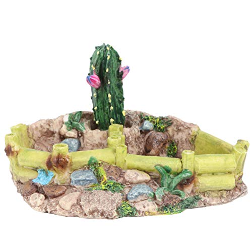 Reptile Resin Corner Water Dish - Reptile Corner Bowl for Tortoise Lizard Bearded Leopard Gecko Snake Chameleon -25593