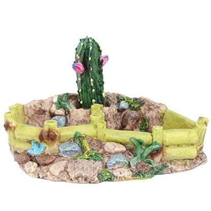 Reptile Resin Corner Water Dish - Reptile Corner Bowl for Tortoise Lizard Bearded Leopard Gecko Snake Chameleon -25593
