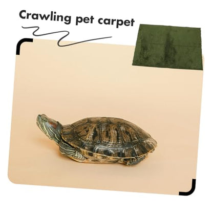 WOONEKY Reptile Carpet Mat for Lizards Reptile Cage Liner Fake Grass Bedding Easy Washable Comfortable Habitat for Bearded Dragon - size: 60.00X40.00X0.50CM