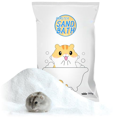 Hamster Bath Sand,Sand Hamsters Bedding,SilicaSand,Dust Free Sand for Hamster Mice or Small Animals (1.1, lb)