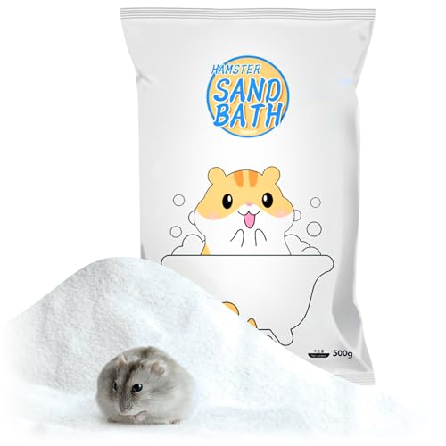 Hamster Bath Sand,SilicaSand,Sand Hamsters Bedding,Dust Free Sand for Hamster Mice and Small Animals (1.1, Pounds)