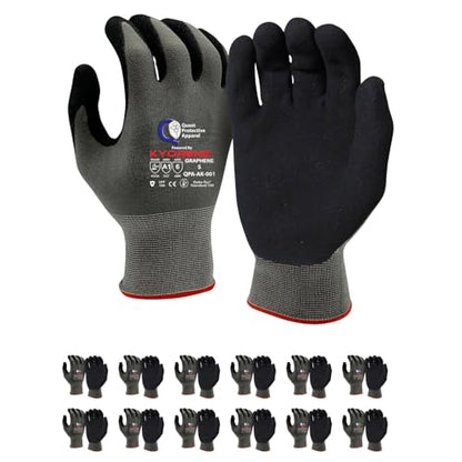 Quest Protective Apparel Cut Resistant Work Gloves (ANSI A1) – Lightweight Gloves for Gardening,DIY, Mechanical & General Handling – Breathable Grip Gloves for Men & Women – Small, Pack of 12 - size: Small, style: Pack of 12