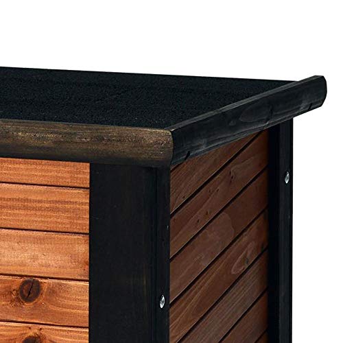 Precision Pet Products Extreme Outback Log Cabin Dog House, Small - color: Walnut/Dark Brown, size: Small, style: Extreme Outdoor Log Cabin