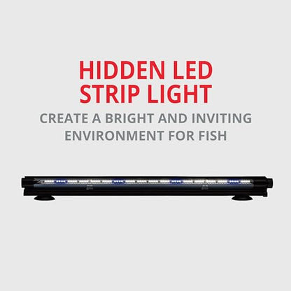 Marineland Hidden LED Strip Light for Aquariums, White and Blue LEDs