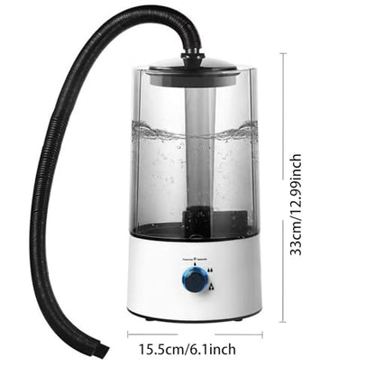 2026 Reptile Humidifier & Fogger 4L Large Capacity Tank Cool Mist Maker with Adjustable Hose, Auto Shut-Off for Terrarium Geckos Snakes Turtles Lizards Frogs (White)