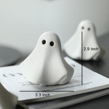 OwMell Ghost Decor Gothic Fish Tank Decor,‌Halloween Aquarium Décor, Small Fish Tank Decoration, Micro Landscape Decor