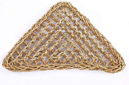 SunGrow Leopard Gecko, Hermit Crab, Reptile Hammock, 7.8 x 7.8 x 11 Inches, Handwoven, Includes 3 Suction Cups (1 Pieces (22 x 7 in))