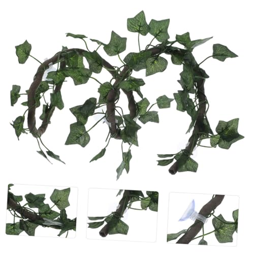 BESPORTBLE Reptile Tank Vine Decor Bendable Climbing Vine Landscaping Reptile Fake Decoration Tortoise Habitat Accessories