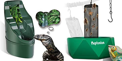 Chameleon Feeding Kit, Come with a Hookable Feeding Bowl and a Reptile Water Feeder, Perfect for Leaving Your pet Whilst on Vacation