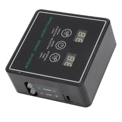 Reptile Misting System, Timer Mist Easy to Simulates Rainfall Automatic Misting System for Office (5m 2 Sprinkler Head)