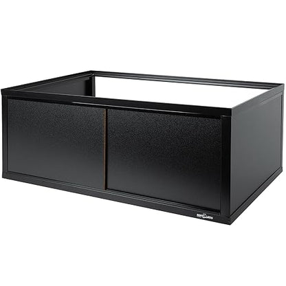 REPTI ZOO Deluxe Terrarium Stacker with Front Sliding Doors, Reptile Tank Stacker Suitable for Stacking 30" W and 12" D Terrariums, 30" W X 12" D X 10.5" H - size: 30" x 12" x 10.5" (Terrarium Stacker)