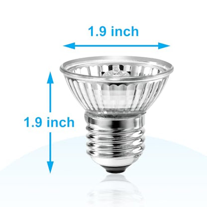 DaToo Reptile Heat Lamp Turtle Heating Light 4PCS 50W UVA UVB Heat Bulb Simulated Sunlight Basking Spot Lamp for Reptiles Lizard Amphibian Bearded Dragon Snake