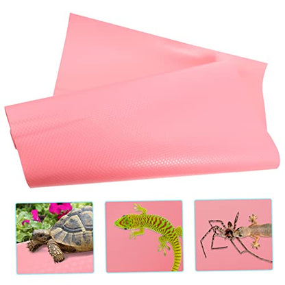 Toyvian Reptile Carpet Nonslip Terrarium Substrate Leopard Gecko Tank Accessories Bearded Dragon Mat Snake Bedding Washable Liner