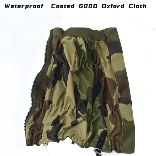 Adjustable Snake Gaiters Men Women Snake Boot Gators Bite Protection Guards Chaps Waterproof Leg Gaiter Hiking Hunting - color: Camo Snake Gaiters