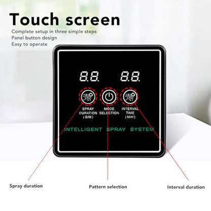 Reptile Automatic Humidifier, Reptile Smart, Intelligent Timing Misting System with 360° Nozzles, Rainforest Living Environment for Pets, USB Powered, Soft Spray