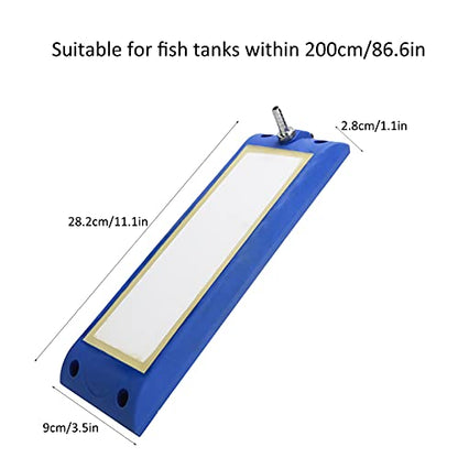 SUNGOOYUE Reptile Waterfall Drinking Fountain Metal Air Stone Bar Micro Bubble Diffuser for Aquarium Fish Pump Small Size for Reptile Drinking Fountain Pet Feeder Home Use (Large Size) - size: Large Size