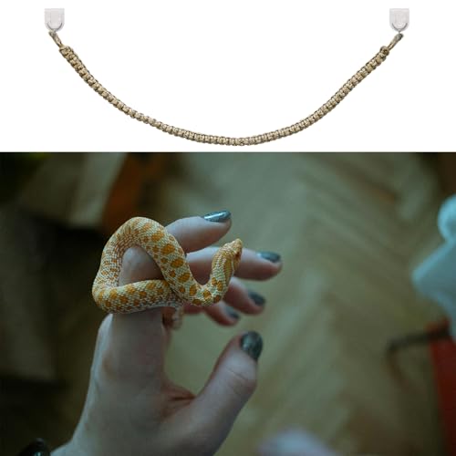 Snake Climbing Rope, Snakes Enrichment Toys, Ball Python Tank Accessories, Snake Enclosure Decor for Ball Python Corn Snake Reptile
