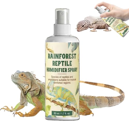 Frog Humidify Mister - Animal Misting Spray, 50ml Bearded Dragon Moisturizing Spray for Hydration, Fine Atomizer with Hand-Held Design, Reptile Care Tool for Habitat Moisture