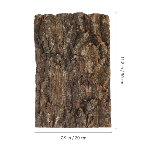 IMIKEYA 2 Pcs Natural Cork Bark Platform, Reptile Climbing and Basking Decor for Lizards, Geckos, Turtles, Spiders, Hamsters and Terrariums