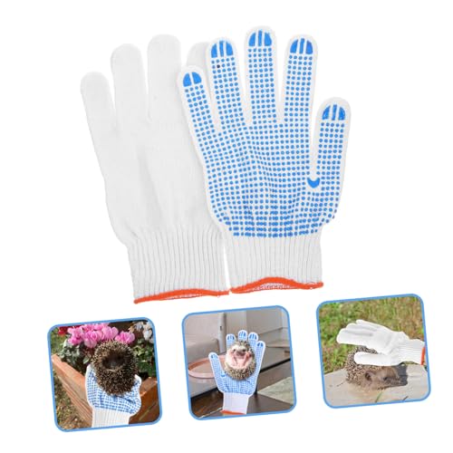 Thick Bite Animal Handling Gloves with Scratch Protection for Gardening and Pet Care Breathable and Pair for Dog Cat Bird Reptile Hamster Safety Random Color Random Color