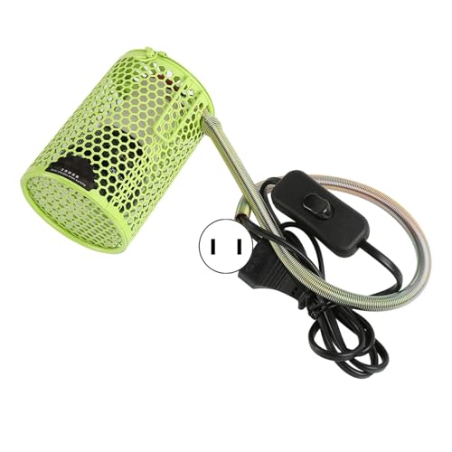 Reptile Heat Lamp, 100W Professional Infrared Constant Temperature Ceramic Heat Lamp for Hamster Reptile Turtles for Winter US Plug 110‑120V