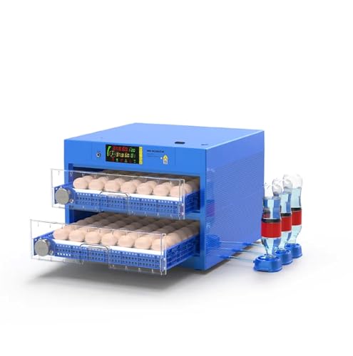 Egg Incubator with Automatic Egg Turning and Humidity Control, Efficient LED Lighting, Upgrade Automatic Water Adding, for Hatching Chickens Quail Duck Goose Turkey, 128 Eggs - color: 128 eggs