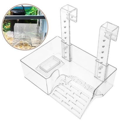 Turtle Basking Platform Acrylic Hanging Ramp for Aquatic Turtles Wall Mounted Reptile Saving Climbing Terrace for Sunbathing and Resting Aquariums