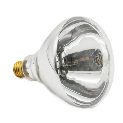 Heat Lamp Bulb Clear Infrared Light Bulb Hard Explosion-Proof Glass for Chicks, Animal Farm, Brooder, Pet, Food Heating, Light Therapy, Bathroom (120V,250W) - size: S