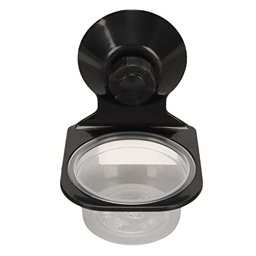 Naroote Crested Gecko Food Dish, Reptile Water Food Feeder Pot, Hanging Transparent Reptile Food Water Bowl Gecko Food Cups with Suction Cup for Pet Food and Water Feeding (Single Bowl)