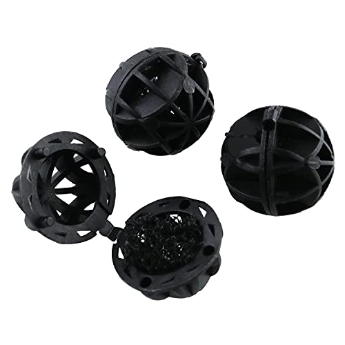 50pcs Filter Bio Ball Bio-Ball Filter Media with Sponge for Aquarium Fish Pond Waterfall Fountain Fish Tank Aquarium, Pond Filter