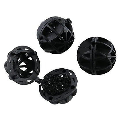 50pcs Filter Bio Ball Bio-Ball Filter Media with Sponge for Aquarium Fish Pond Waterfall Fountain Fish Tank Aquarium, Pond Filter
