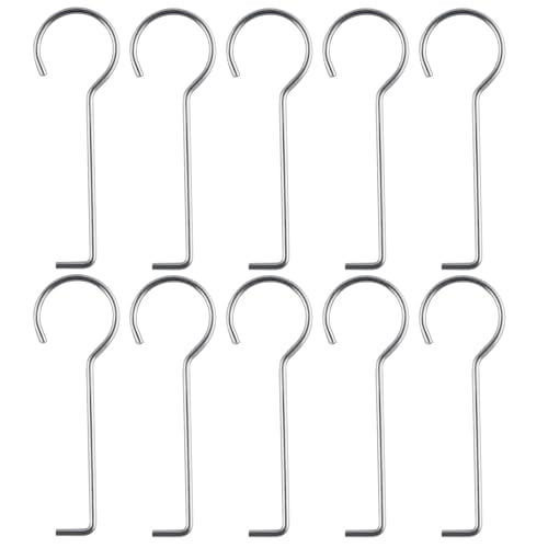 Drain Key Lifting Hooks Stainless Steel Drain Grate Lifting Key (10 Pack) | This drain key fits strip, square and concealed floor drains, delivering versatile use for bathroom maintenance