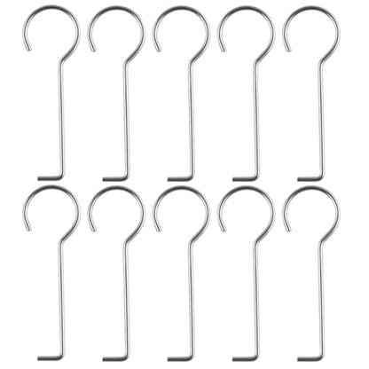 Drain Key Lifting Hooks Stainless Steel Drain Grate Lifting Key (10 Pack) | This drain key fits strip, square and concealed floor drains, delivering versatile use for bathroom maintenance
