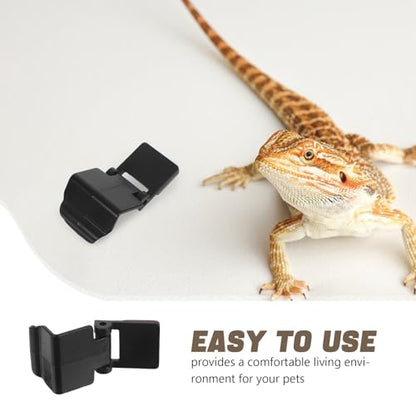 10pcs Turtle Box Accessories: Snake Tank Lid Locks - Heavy Duty Plastic Aquarium Tank Lid Clips for Reptile Glass Containers