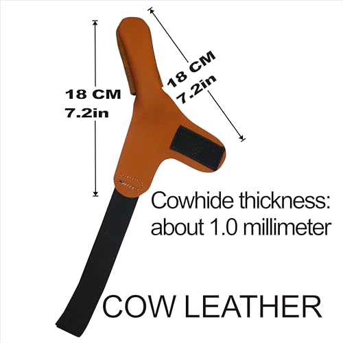 Cowhide Finger Gloves, Anti-Slip Fishing Finger Set, Anti Cutting Fishing Gloves, sea Pole Lure Pull line Finger Set, Heat-Insulating Finger Set