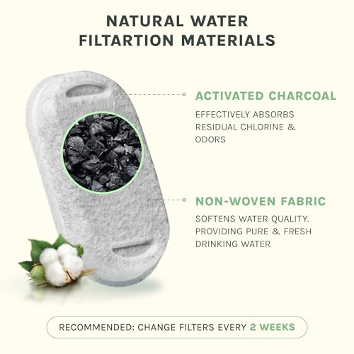 Cat Water Fountain – Eco-Friendly Zen Cat Fountain with Feng Shui Design, Splash-Free, Easy to Clean, Premium Filtration, Water Fountains for Cats Indoor, Great Cat