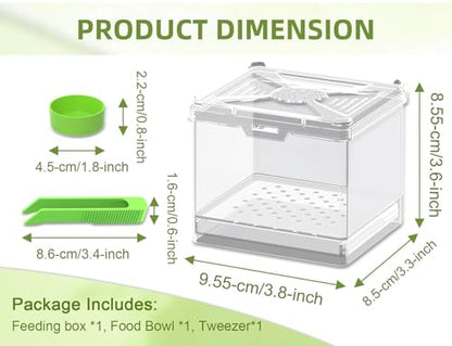Cricket Keeper - Multi Purpose Insect Habitat for Crickets, Dubia Cockroaches, breadworms, and Silkworms, with Ventilation and Breathability (No Assembly Needed) (Transparent) - color: transparent
