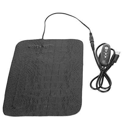 GOWENIC USB Reptile Heating Pad, Under Tank Heat Mat for Reptiles Tortoise Lizard, AntiScratch Pet Heater for Snake Gecko (Small Size) - size: Small Size