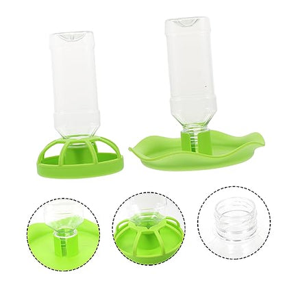 2sets Lizard Water Basins and Feeding Dish for Reptiles for Turtles Snakes and Geckos Convenient Pet Food Holder and Water Container Design