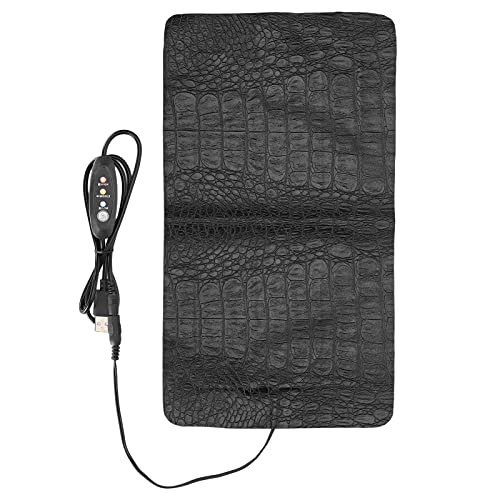 CHICIRIS USB Reptile AntiScratch Heating Pad Adjustable Temperature for Lizards Turtles, Heat Mat for Pet Lovers (L) - size: L