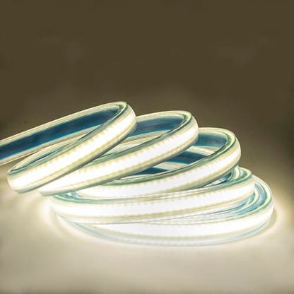 2 Meter Light Strips AC 110V LED Strip Lights IP67 Waterproof Flexible 4000K White LED Rope Lights 6.56 Feet for Under Cabinet Home and Garden(White, 6.56ft) - color: White 4000K, size: 6.56ft