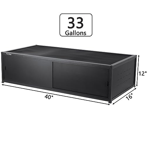 Versatile PVC Reptile Cabinet with Glass/PVC Door Options Reptile Terrarium 40x16x12 inch ToxiRium PVC Reptile Enclosure with Front Opening Sliding Door Tank for Bearded Dragon Snake Ball Python - size: 40"x16"x12"