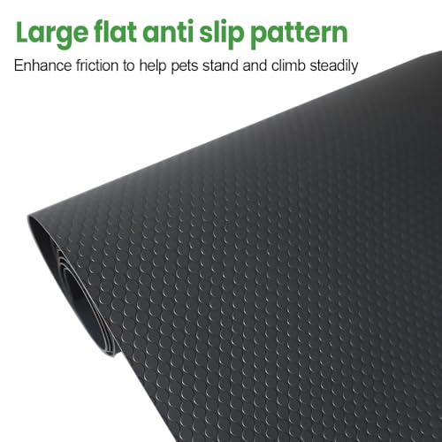 MiOYOOW Reptile Terrarium Mat, EVA Vivarium Liner with Anti-Slip Texture Washable Small Animals Carpet for Lizard, Gecko - color: Gray, size: 44.5cm*200cm