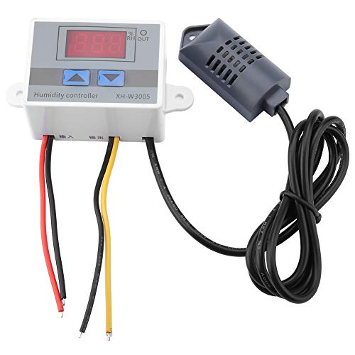 FTVOGUE XH-W3005 Digital Humidity Controller Humidity Controller Humidity Control Switch 0~99%RH 12V 24V 220V[220V] Temperature and Humidity Sensor