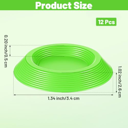 12 Pack Isopods and Springtails Feeding Dish Mini Colorful Feeder Bowls for Dubia Roaches, Superworms, Small Insects & Dwarf Invertebrates, Terrarium Enclosure Bowl for Reptile Food & Supplements