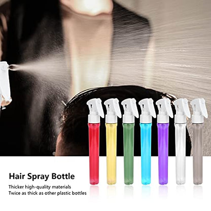 Brrnoo 38ml Mini Spray Bottles for Hair, Empty Plastic Travel Fine Mist Bottles, Refillable Continuous Fine Mist Sprayer Perfume Bottle for Make up Cosmetic (Transparent)